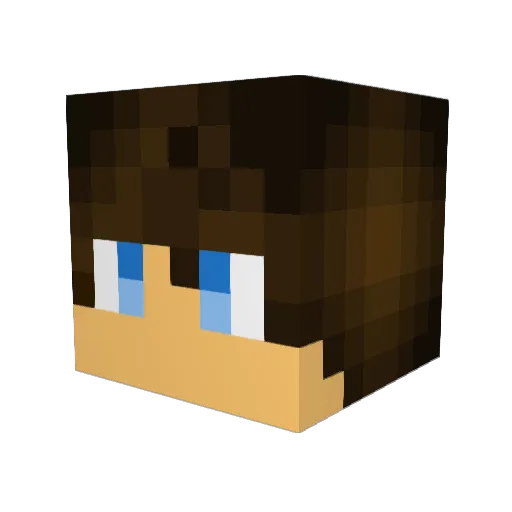 Mr_Clister Minecraft avatar head, 3D render