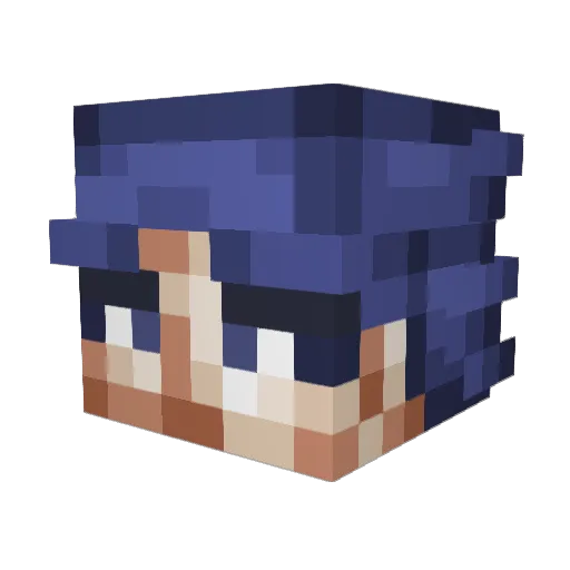 Mr_Cognitive Minecraft avatar head, 3D render