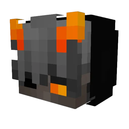 Mr_Crackich Minecraft avatar head, 3D render