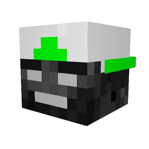Mr_Creepex Minecraft avatar head, 3D render