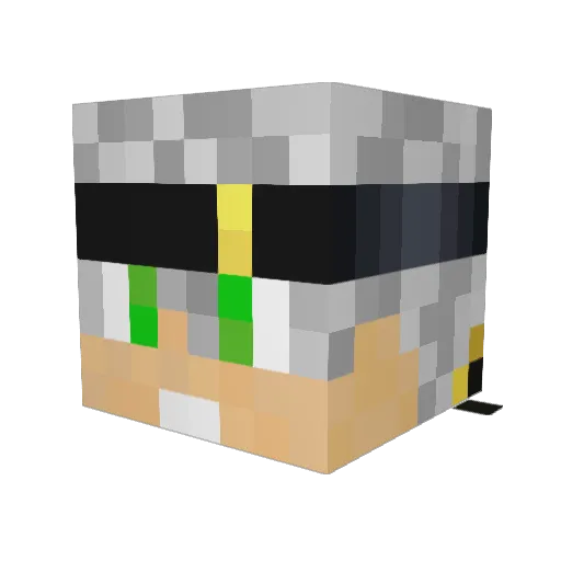 Mr_Darki Minecraft avatar head, 3D render