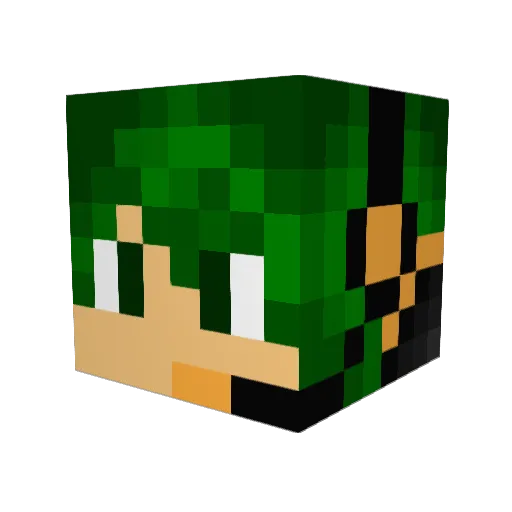Mr_Darksnow Minecraft avatar head, 3D render