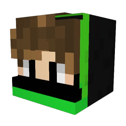 Mr_DastaN Minecraft avatar head, 3D render