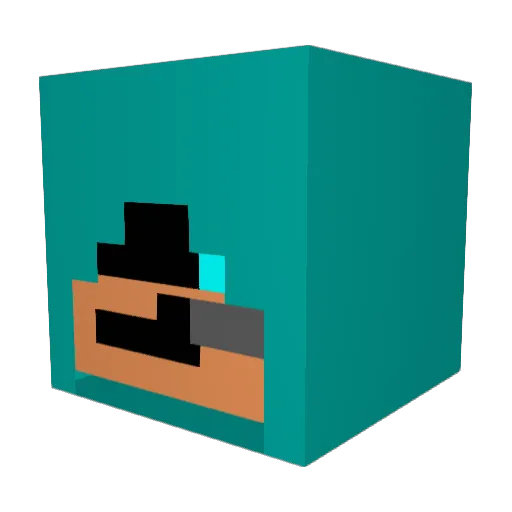 Mr_Deadpool12345 Minecraft avatar head, 3D render