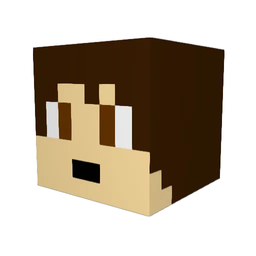 Mr_Dipz Minecraft avatar head, 3D render