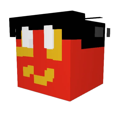 Mr_Dissing Minecraft avatar head, 3D render