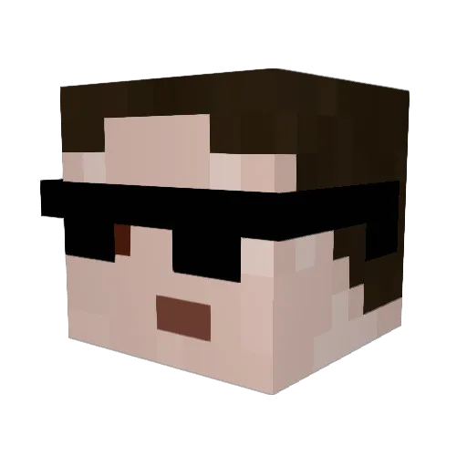 Mr_Dragzzz Minecraft avatar head, 3D render