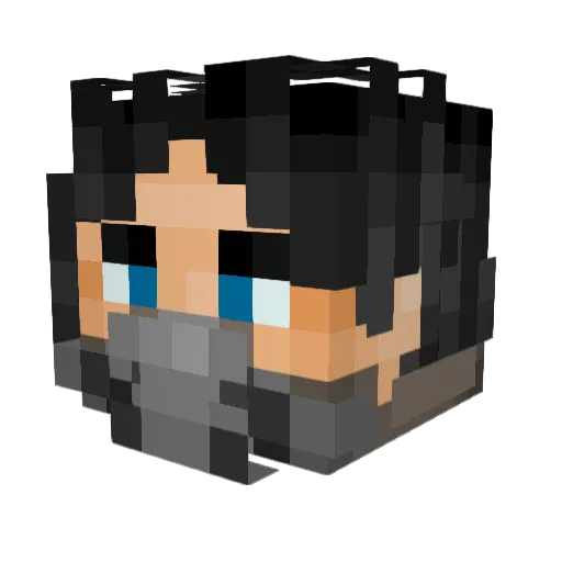 Mr_E_The_Gamer Minecraft avatar head, 3D render