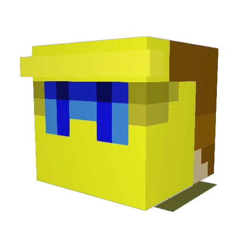 Mr_Ekk Minecraft avatar head, 3D render