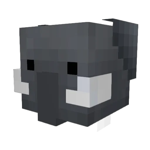 Mr_Elephaant Minecraft avatar head, 3D render
