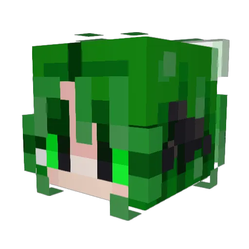 Mr_Elkcip Minecraft avatar head, 3D render