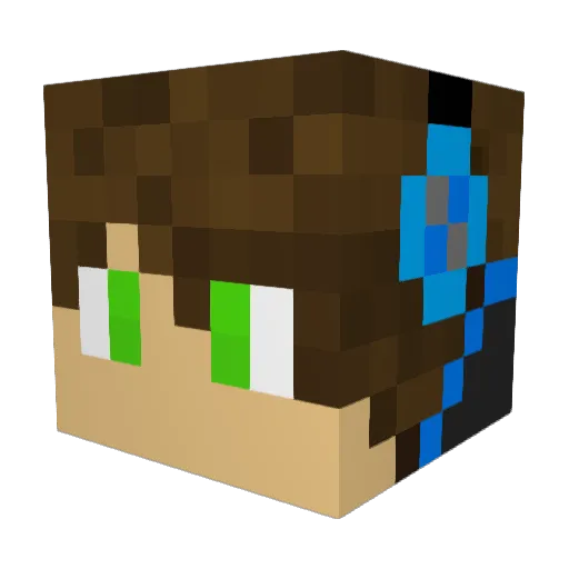 Mr_EmElGee Minecraft avatar head, 3D render