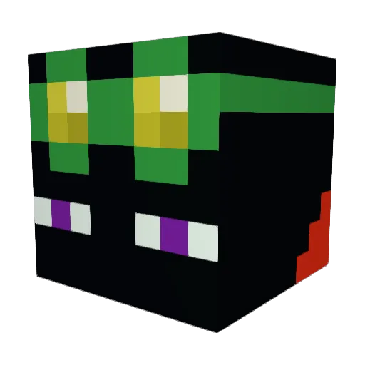 Mr_Enderboss Minecraft avatar head, 3D render