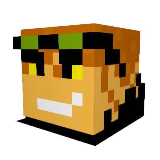 Mr_Ernard Minecraft avatar head, 3D render