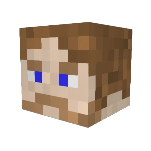 Mr_Fallang Minecraft avatar head, 3D render