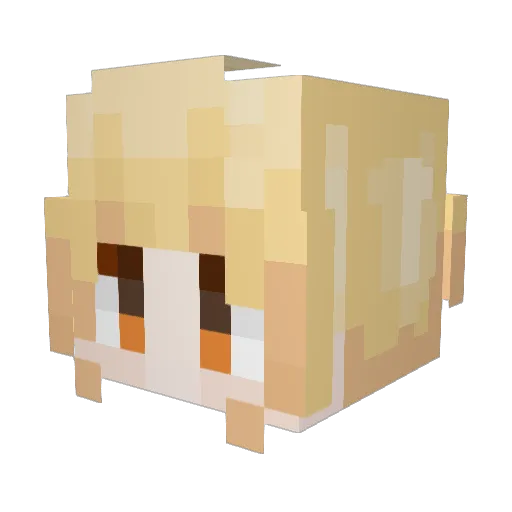 Mr_Feng1109 Minecraft avatar head, 3D render