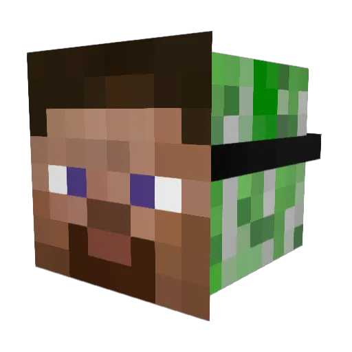 Mr_Figget Minecraft avatar head, 3D render