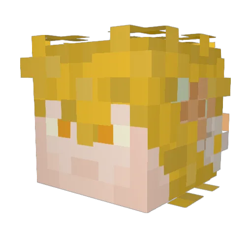 Mr_Filly Minecraft avatar head, 3D render