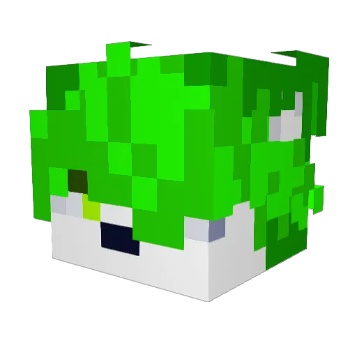 Mr_Foxik Minecraft avatar head, 3D render