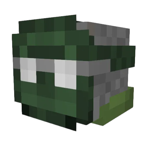 Mr_Fuel Minecraft avatar head, 3D render