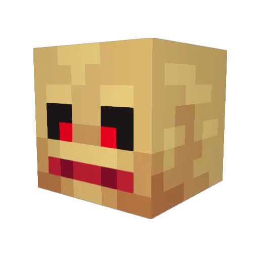 Mr_GGGG Minecraft avatar head, 3D render