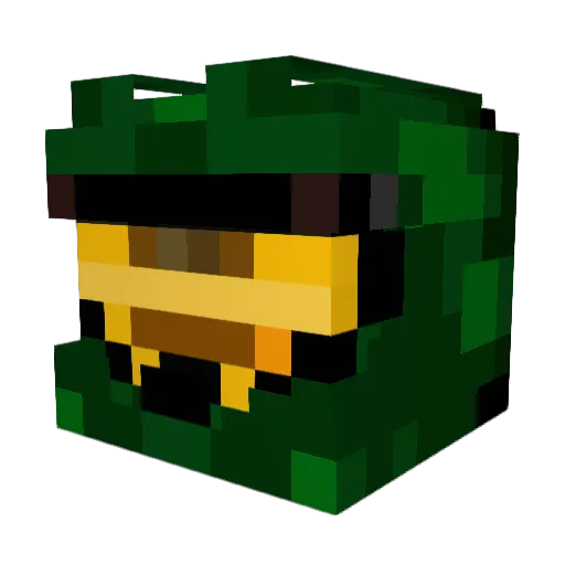 Mr_Game_Geek Minecraft avatar head, 3D render