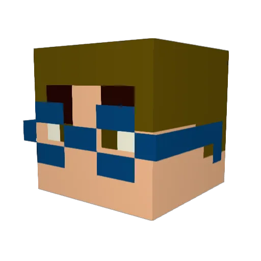 Mr_Geb Minecraft avatar head, 3D render