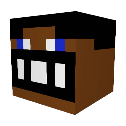 Mr_Giraffe121 Minecraft avatar head, 3D render