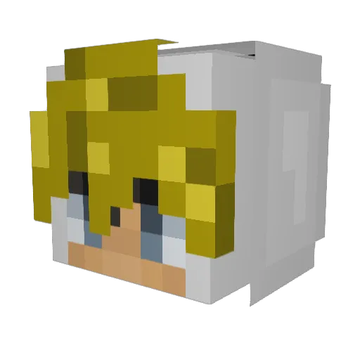 Mr_Glitched Minecraft avatar head, 3D render
