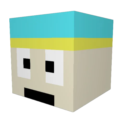 Mr_GoKart Minecraft avatar head, 3D render