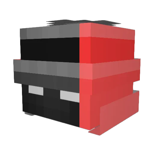 Mr_Gofy Minecraft avatar head, 3D render