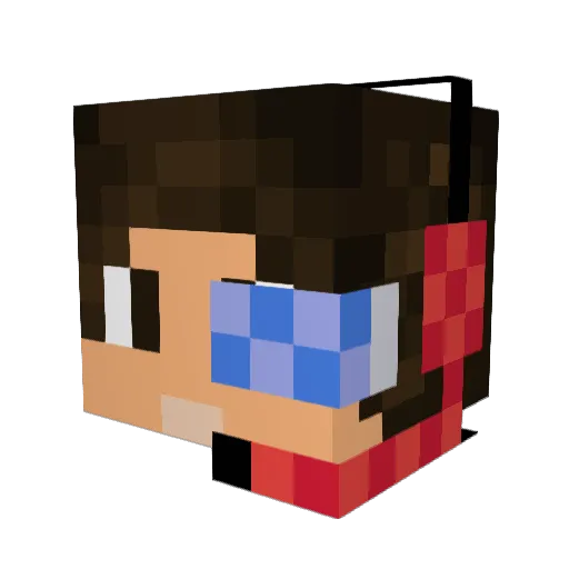 Mr_Gustavo15 Minecraft avatar head, 3D render