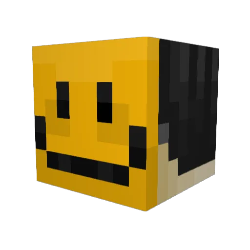 Mr_Happier Minecraft avatar head, 3D render