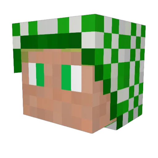 Mr_Helmchen Minecraft avatar head, 3D render