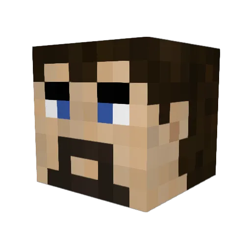 Mr_Helviti Minecraft avatar head, 3D render