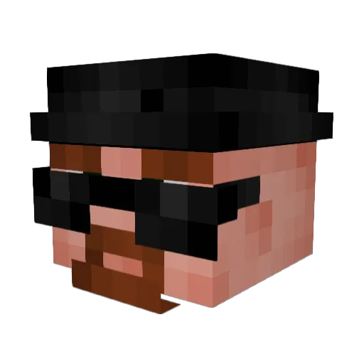 Mr_Hend3rson Minecraft avatar head, 3D render