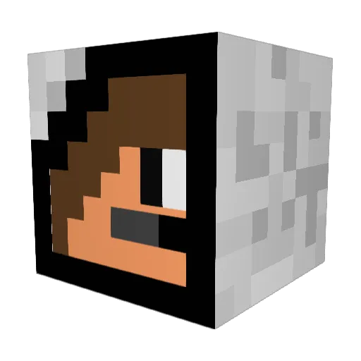 Mr_Hoodie Minecraft avatar head, 3D render