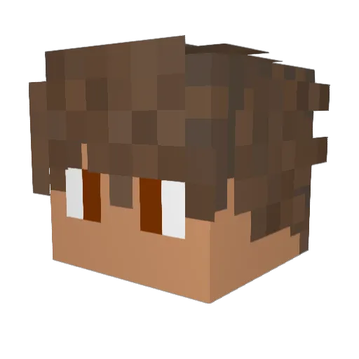 Mr_Hotrun Minecraft avatar head, 3D render