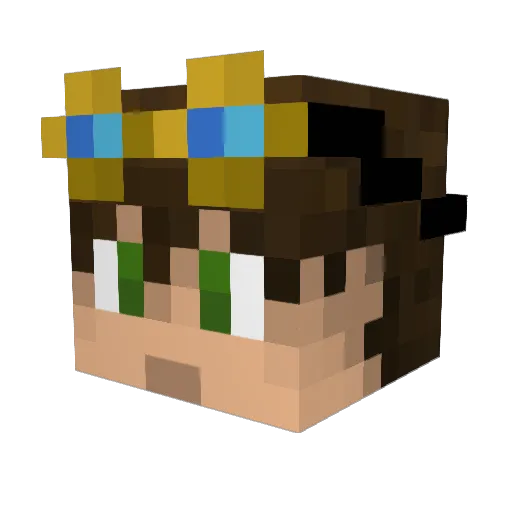 Mr_Hylindar Minecraft avatar head, 3D render