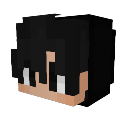 Mr_Iida Minecraft avatar head, 3D render