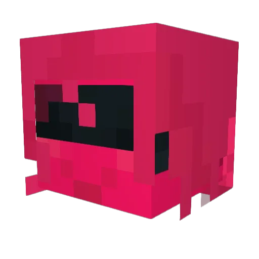 Mr_Inker Minecraft avatar head, 3D render