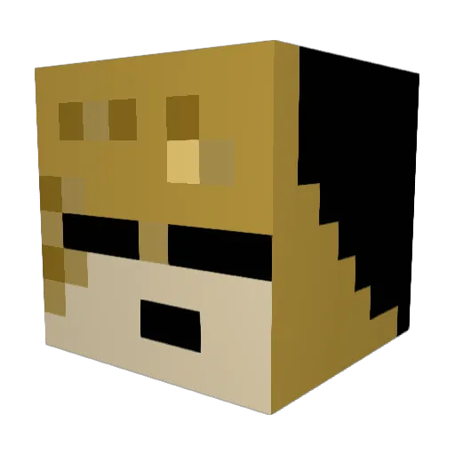Mr_J4K13 Minecraft avatar head, 3D render