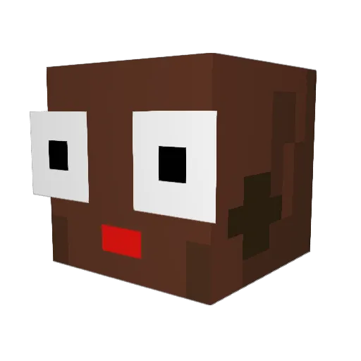 Mr_Jabbi Minecraft avatar head, 3D render