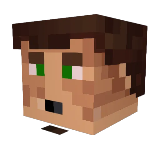 Mr_Jack_004 Minecraft avatar head, 3D render