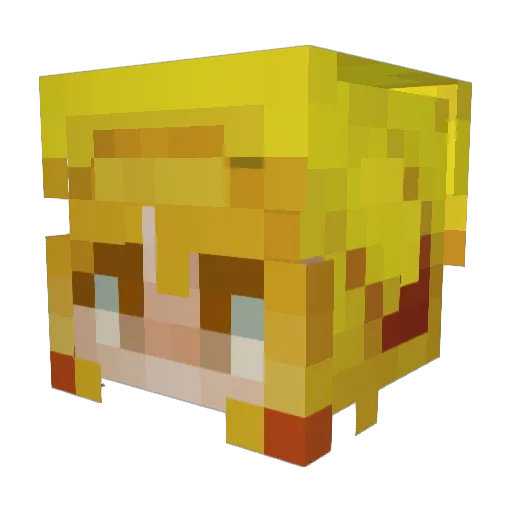 Mr_Jal Minecraft avatar head, 3D render