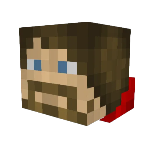 Mr_Jamin Minecraft avatar head, 3D render