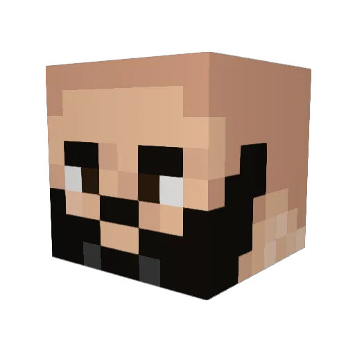 Mr_Jender Minecraft avatar head, 3D render