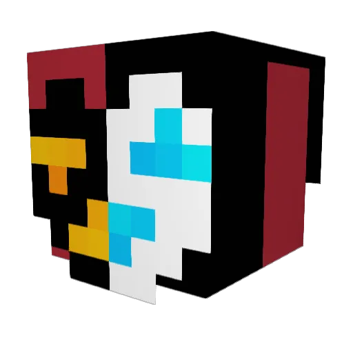 Mr_Jestful Minecraft avatar head, 3D render