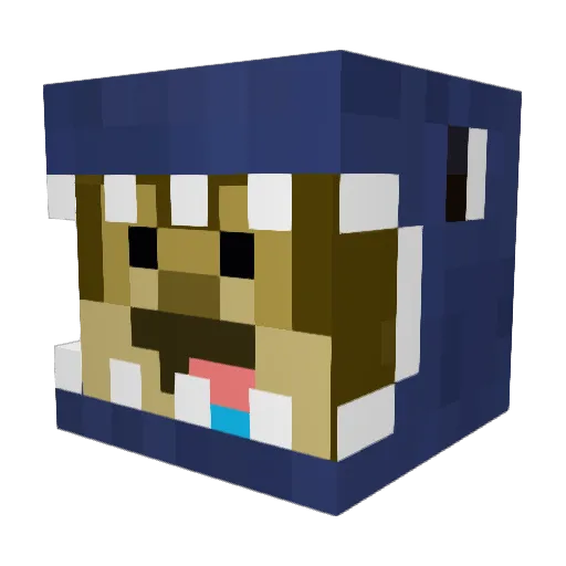 Mr_JumpyMonkey Minecraft avatar head, 3D render