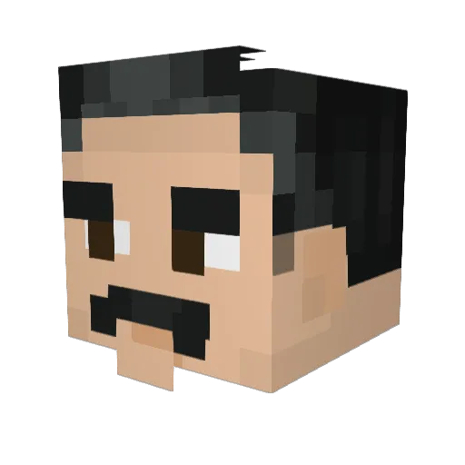Mr_Katls Minecraft avatar head, 3D render